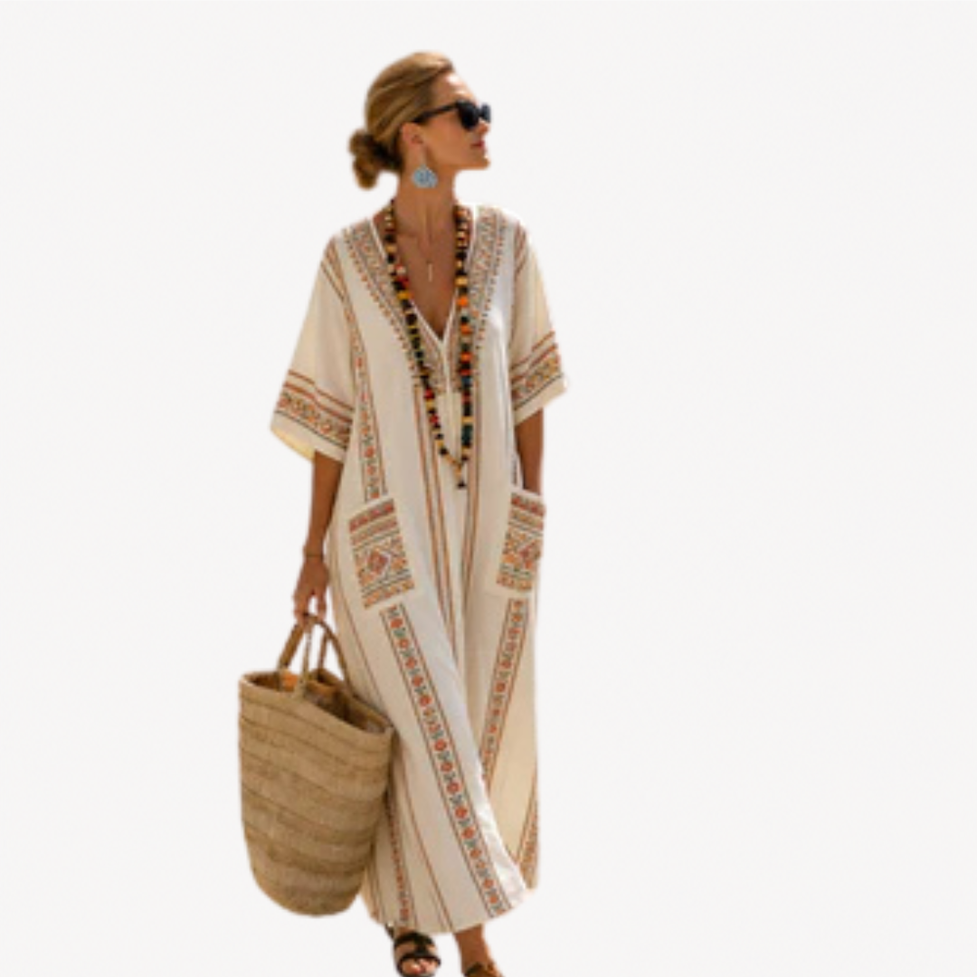 Zafira | Wild Palm Caftan