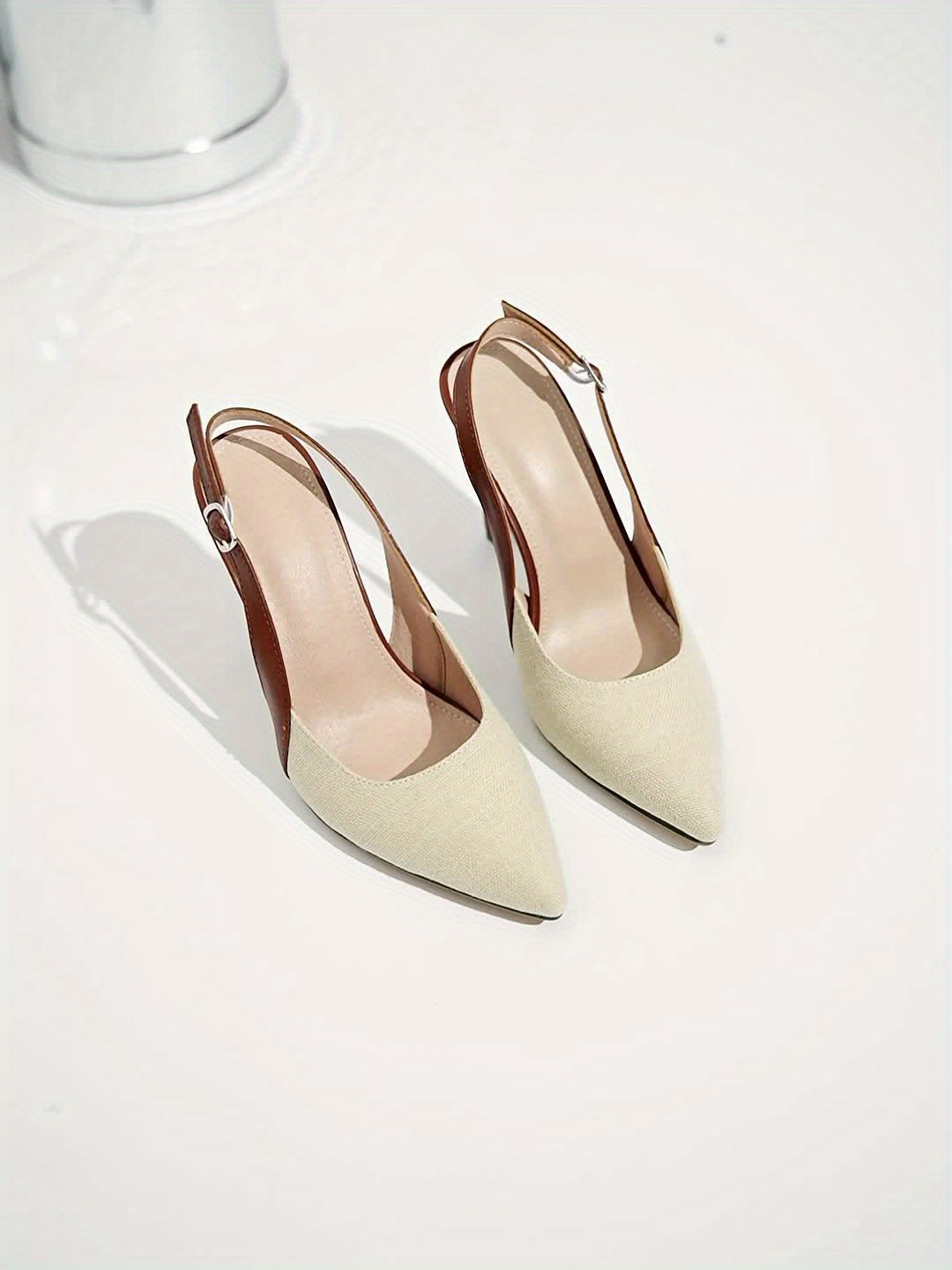 Amelia | Contrast Slingback Heels