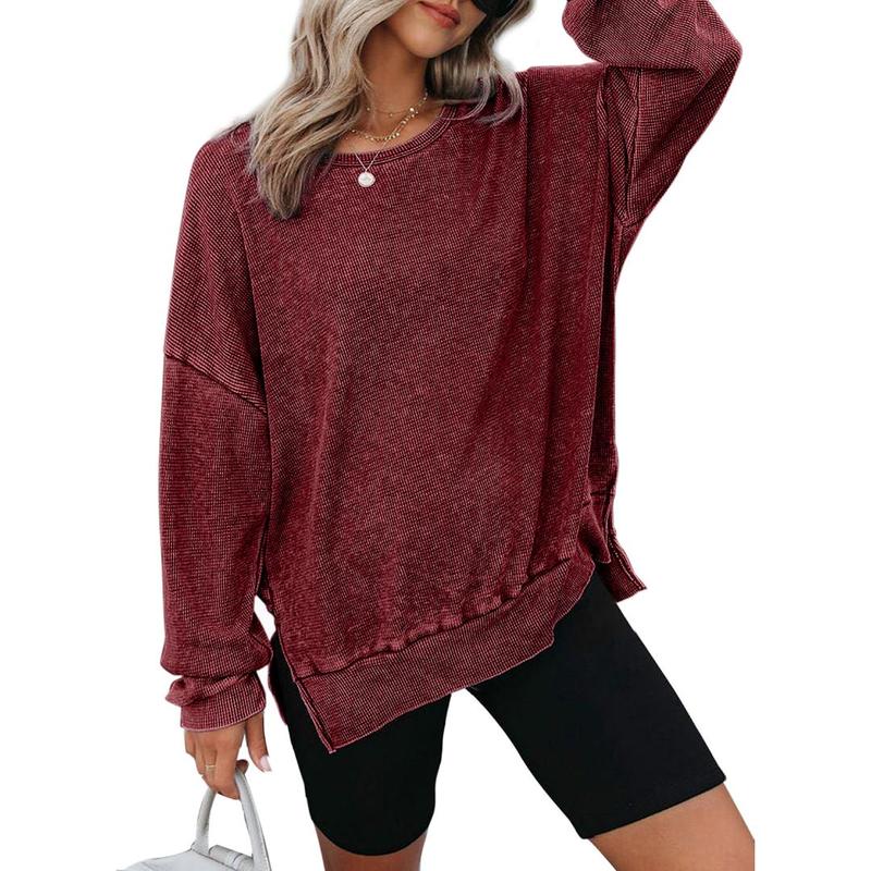 Kendall | Casual Oversized Crewneck Long Sleeve Sweatshirt