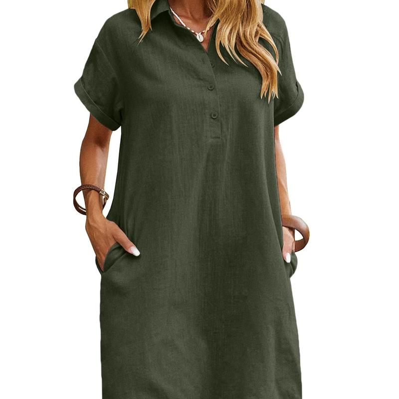 Maren | Relaxed Short Sleeve Summer Dress