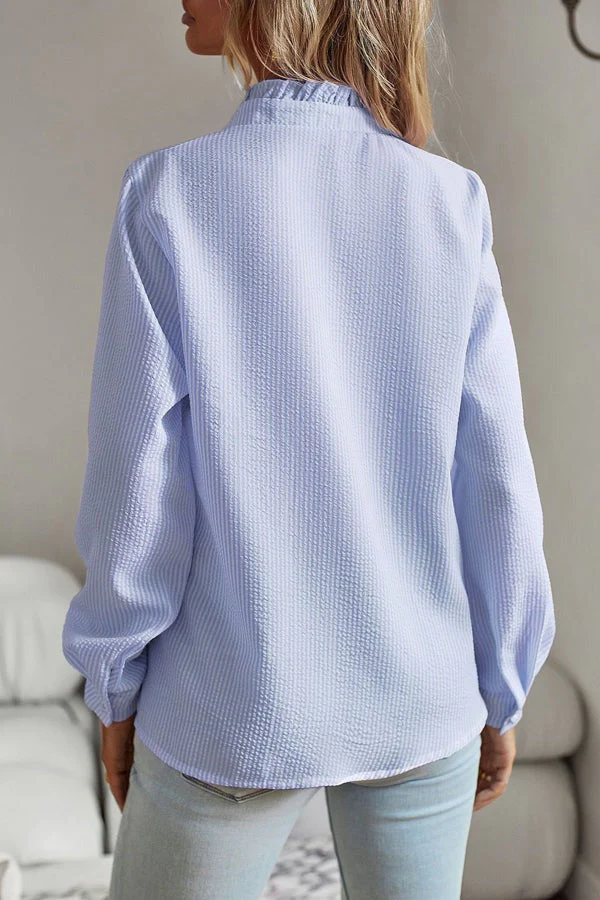 Rosalie | Ruffle Stripe Blouse