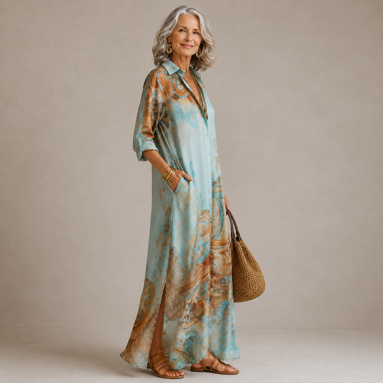 Audrey I Maxi Dress Print Luxury