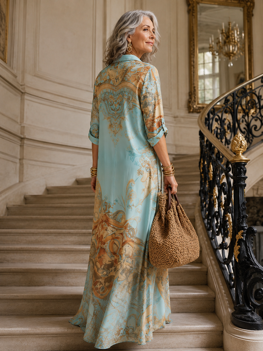 Audrey I Maxi Dress Print Luxury