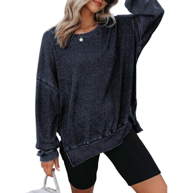 Kendall | Casual Oversized Crewneck Long Sleeve Sweatshirt
