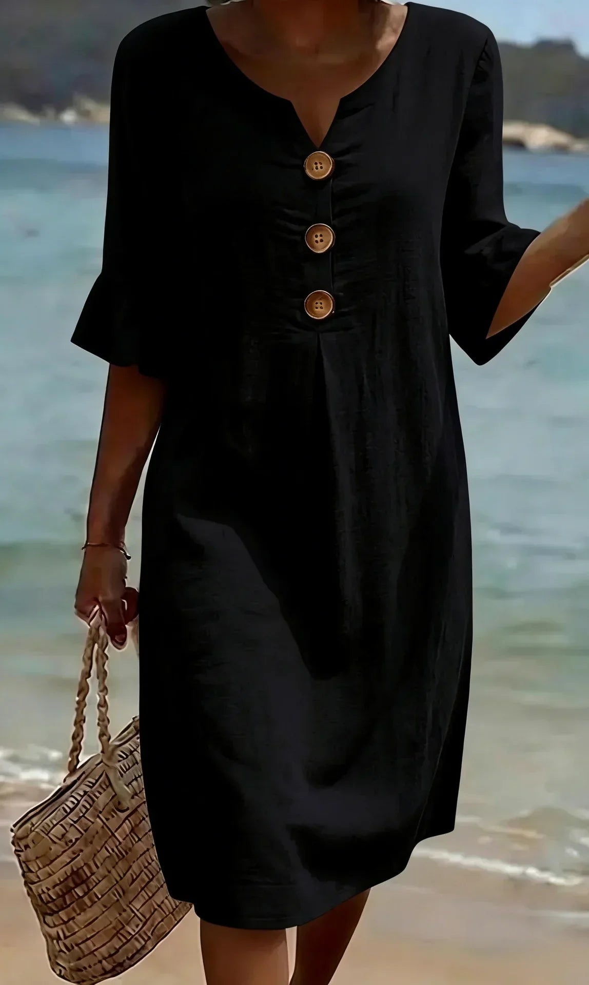 Avery | Textured Long Sleeve Dress
