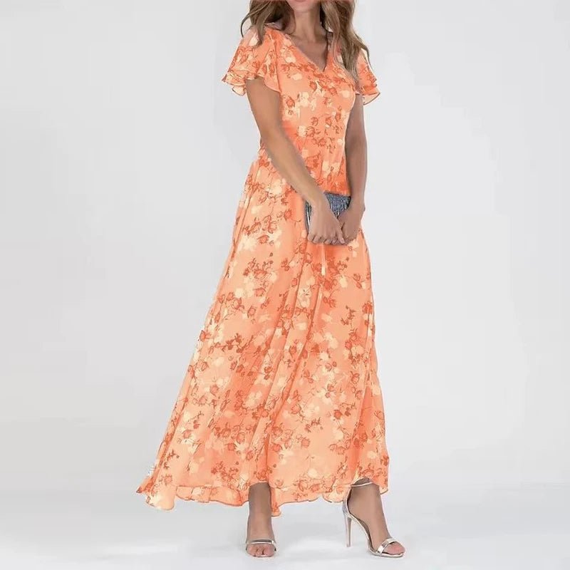 Lucienne | Floral Wrap Maxi Dress