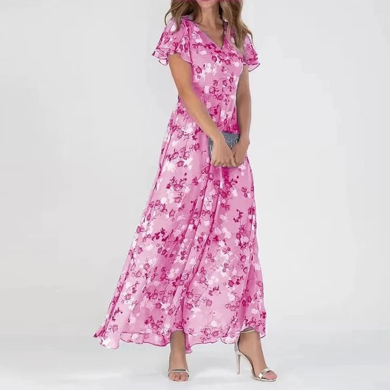 Lucienne | Floral Wrap Maxi Dress