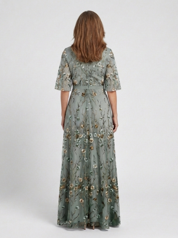 Daisy | Floral V Neck Maxi Dress