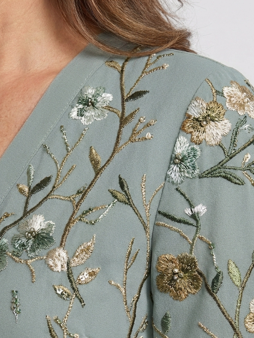 Daisy | Floral V Neck Maxi Dress