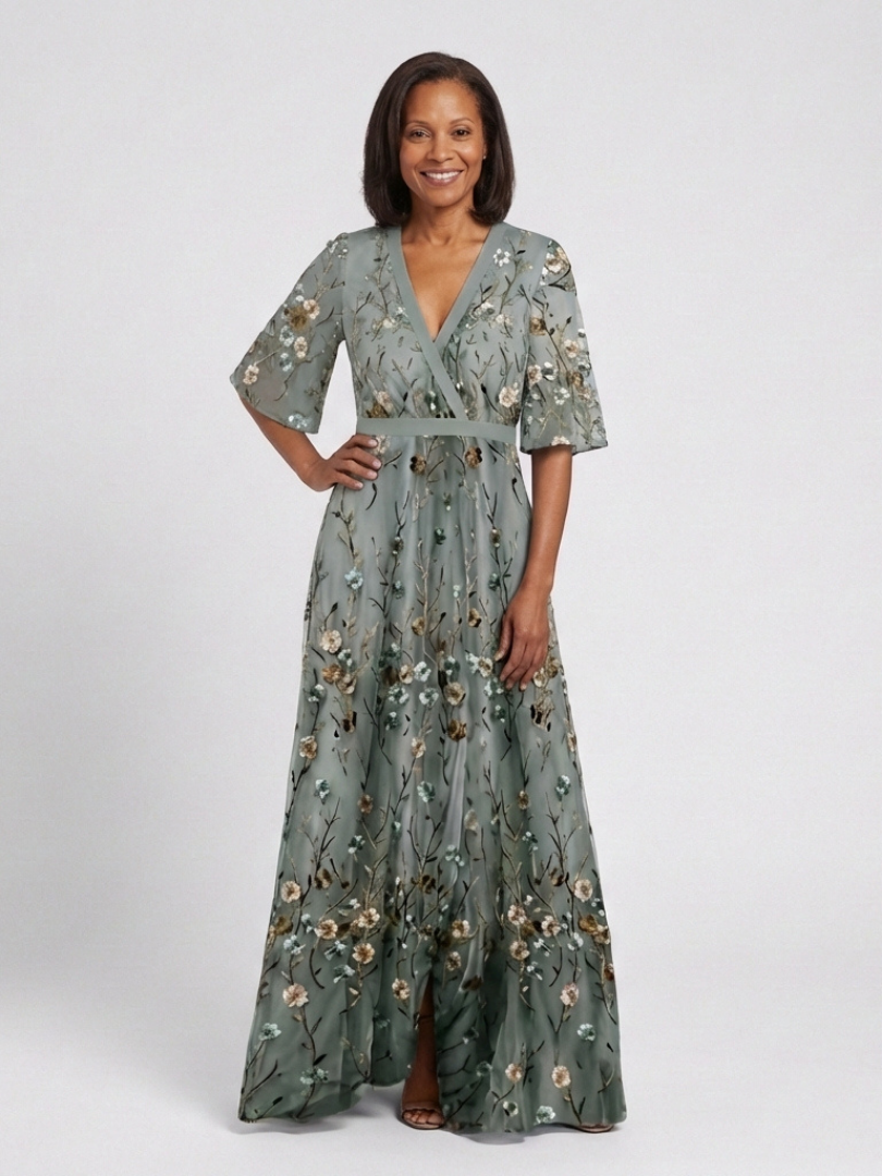 Daisy | Floral V Neck Maxi Dress