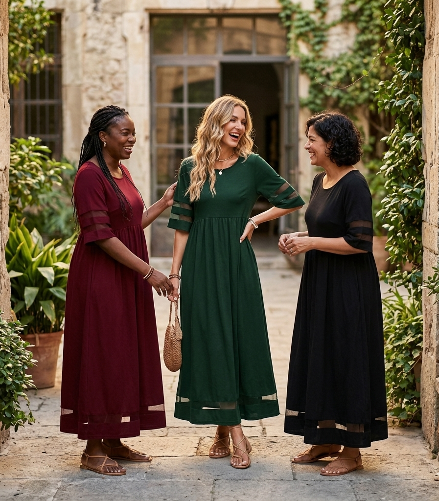 Rachel | Flattering Tummy-Smoothing Midi Dress