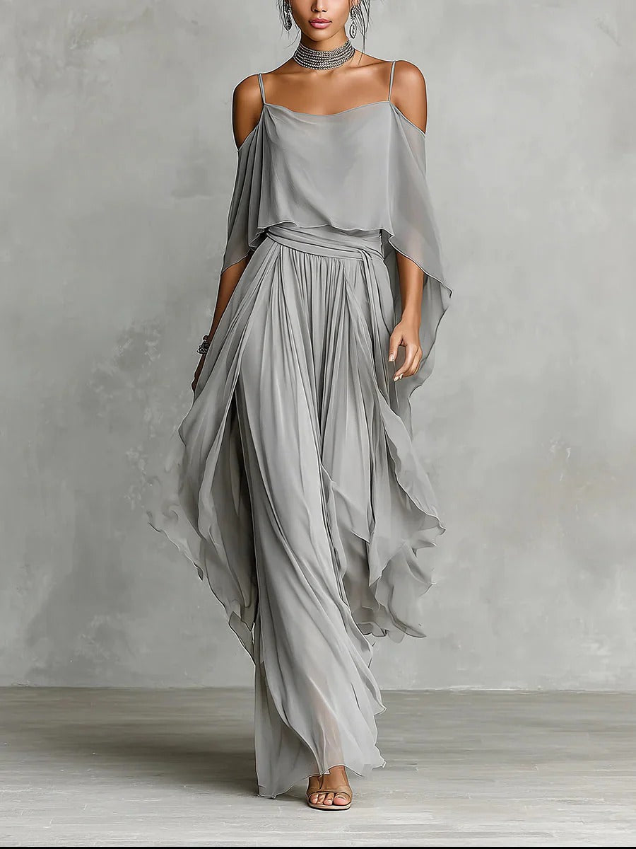 Isla | Chiffon Two-Piece Set