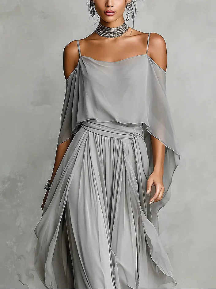 Isla | Chiffon Two-Piece Set