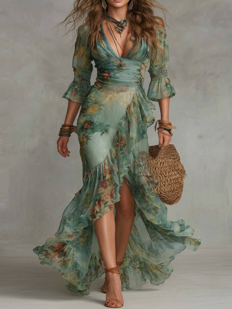 Solene | Ocean Bloom Maxi