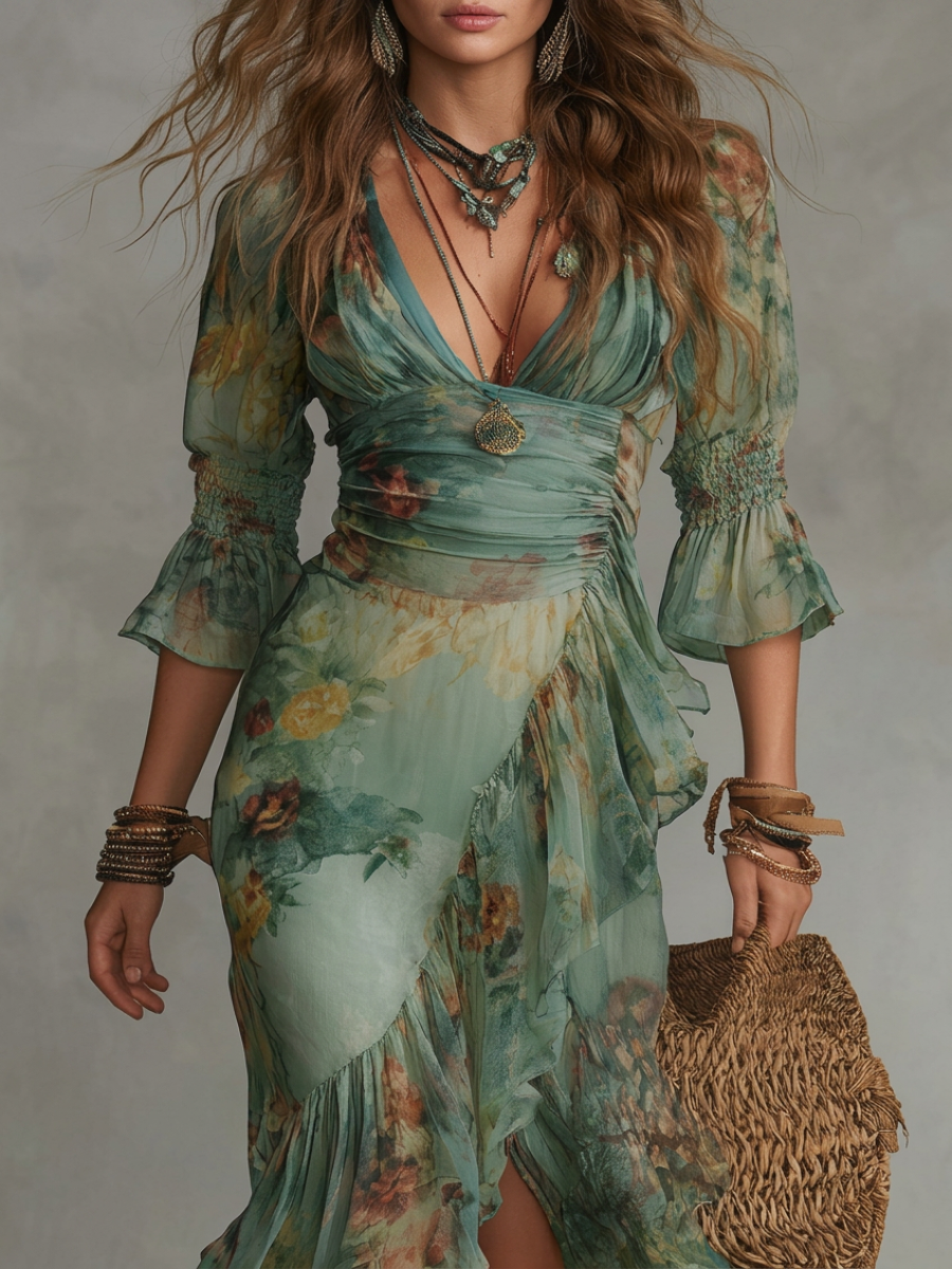 Solene | Ocean Bloom Maxi