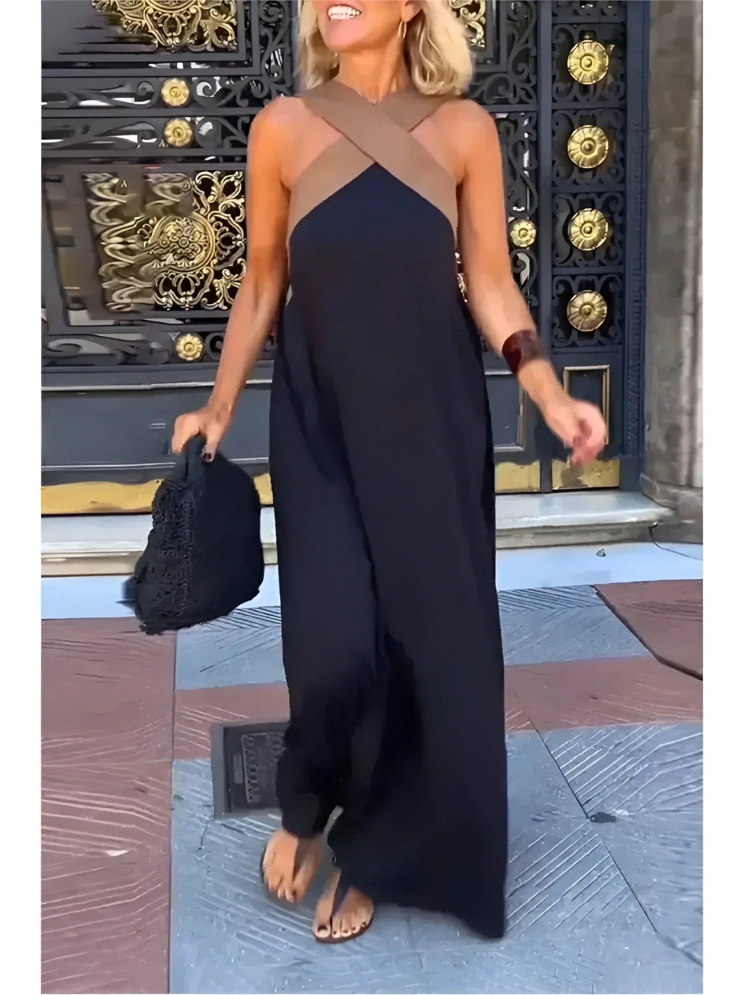 Nora | Wrap-Front Maxi Dress