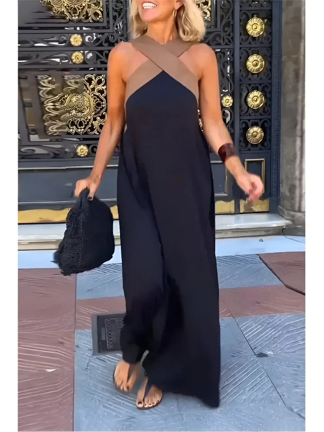 Nora | Wrap-Front Maxi Dress