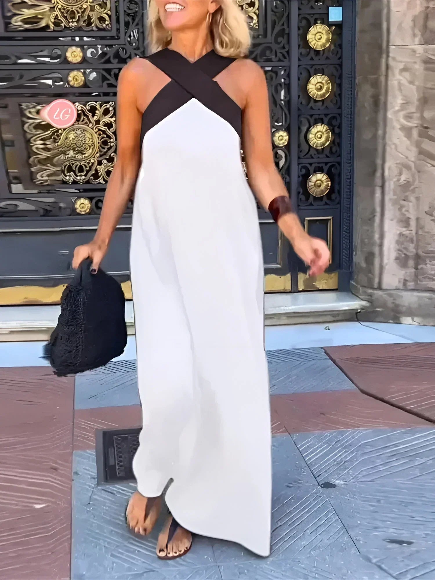Nora | Wrap-Front Maxi Dress
