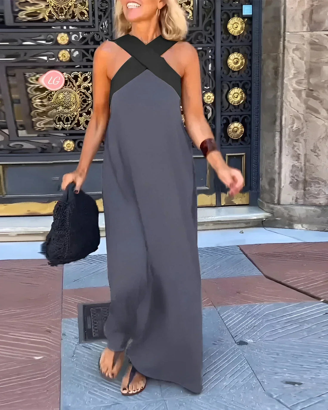 Nora | Wrap-Front Maxi Dress