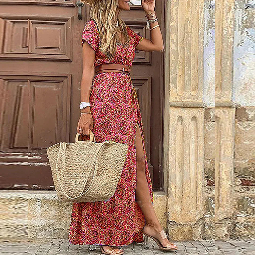 Rosaline | Bohemian Belted Dress